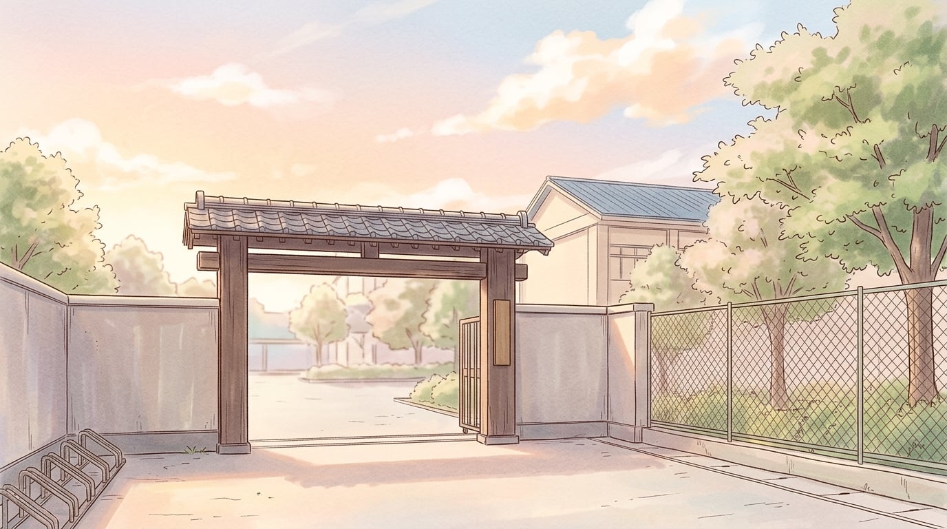 片桐高中正门