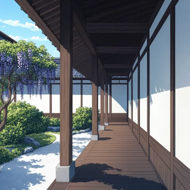 Butterfly Mansion daytime background