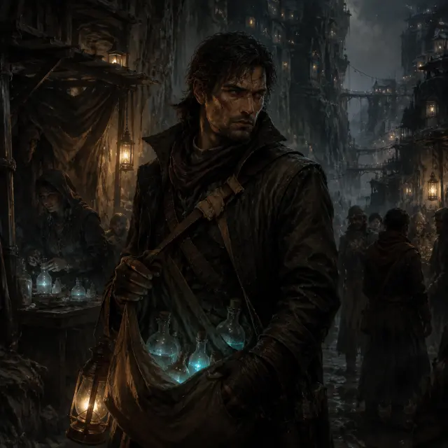 Der Aderläufer — Kael-Duskepper-Key-Visual (GPT Image 2)