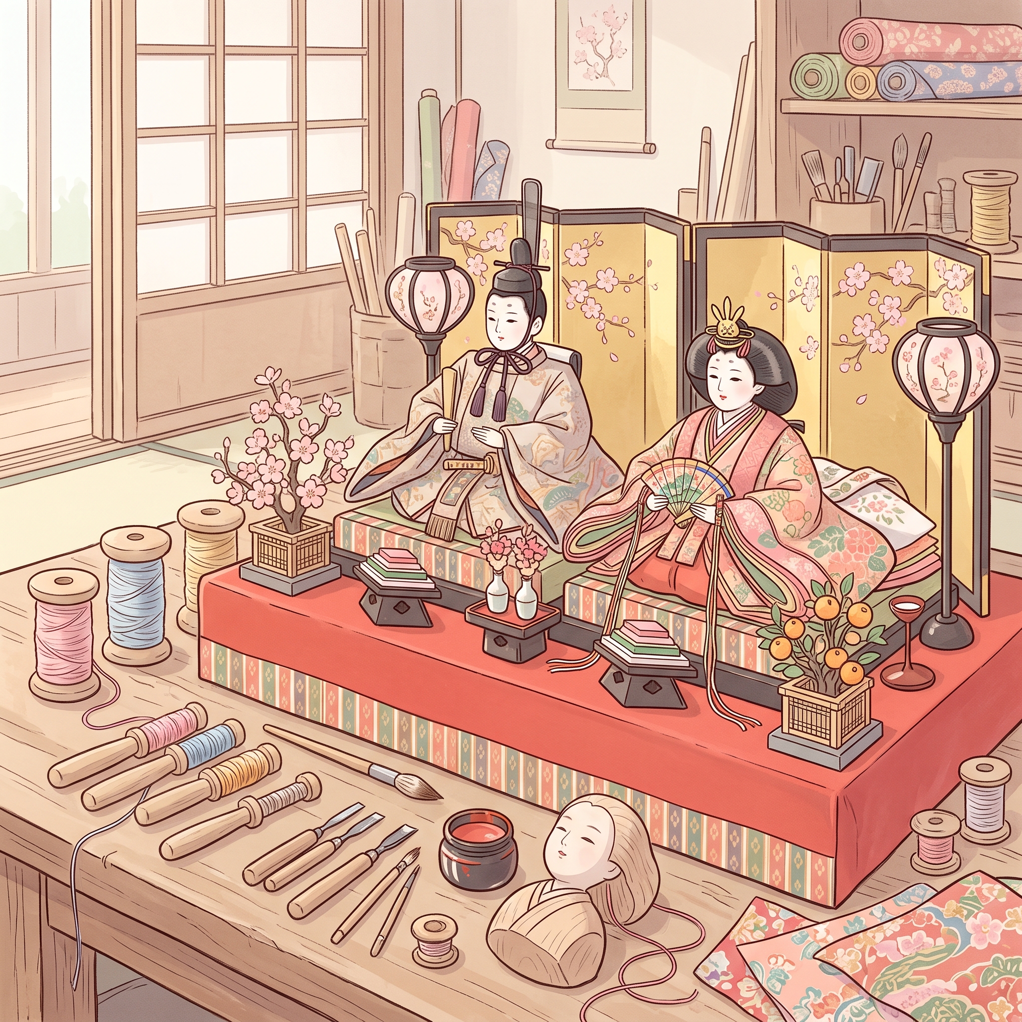 La tradition des poupées hina