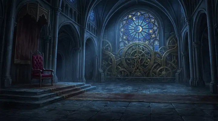 Generador de juegos de terror con IA — la cámara del Reloj Astral de Bloodborne