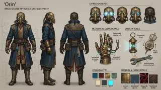 Character Design Sheet / Turnaround Views — image finale