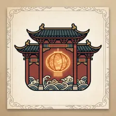 Farol Tang de la Puerta Zhuque (朱雀门唐灯)