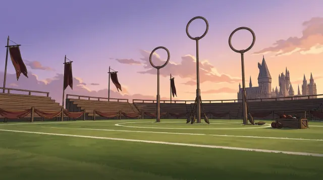 Décor — la pelouse d'entraînement