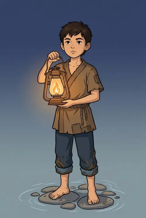 守灯小童