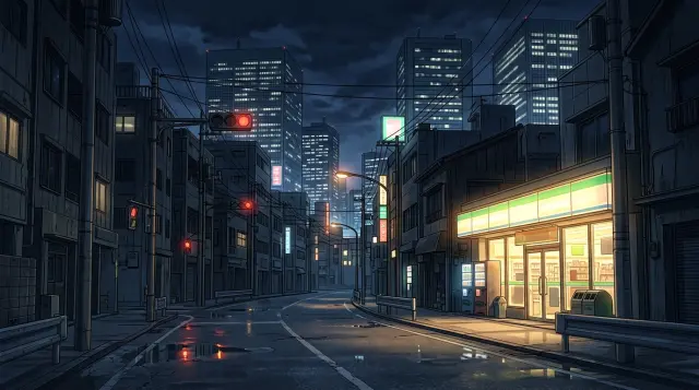 Present-day Tokyo 2017 — scene background