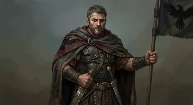 Bronze Eagle Rome — Charakterkarte Marcus Crow-Banner