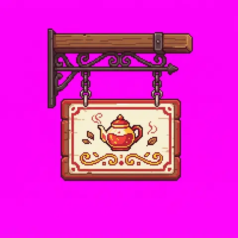 The Hanging Open Sign