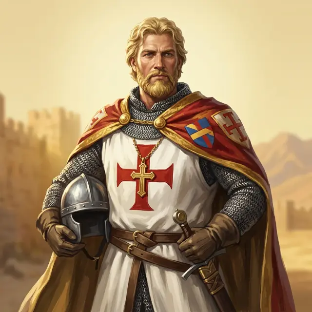 Godfrey of Bouillon portrait card
