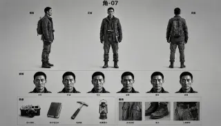 Jiao-07 — folha de referência completa do personagem