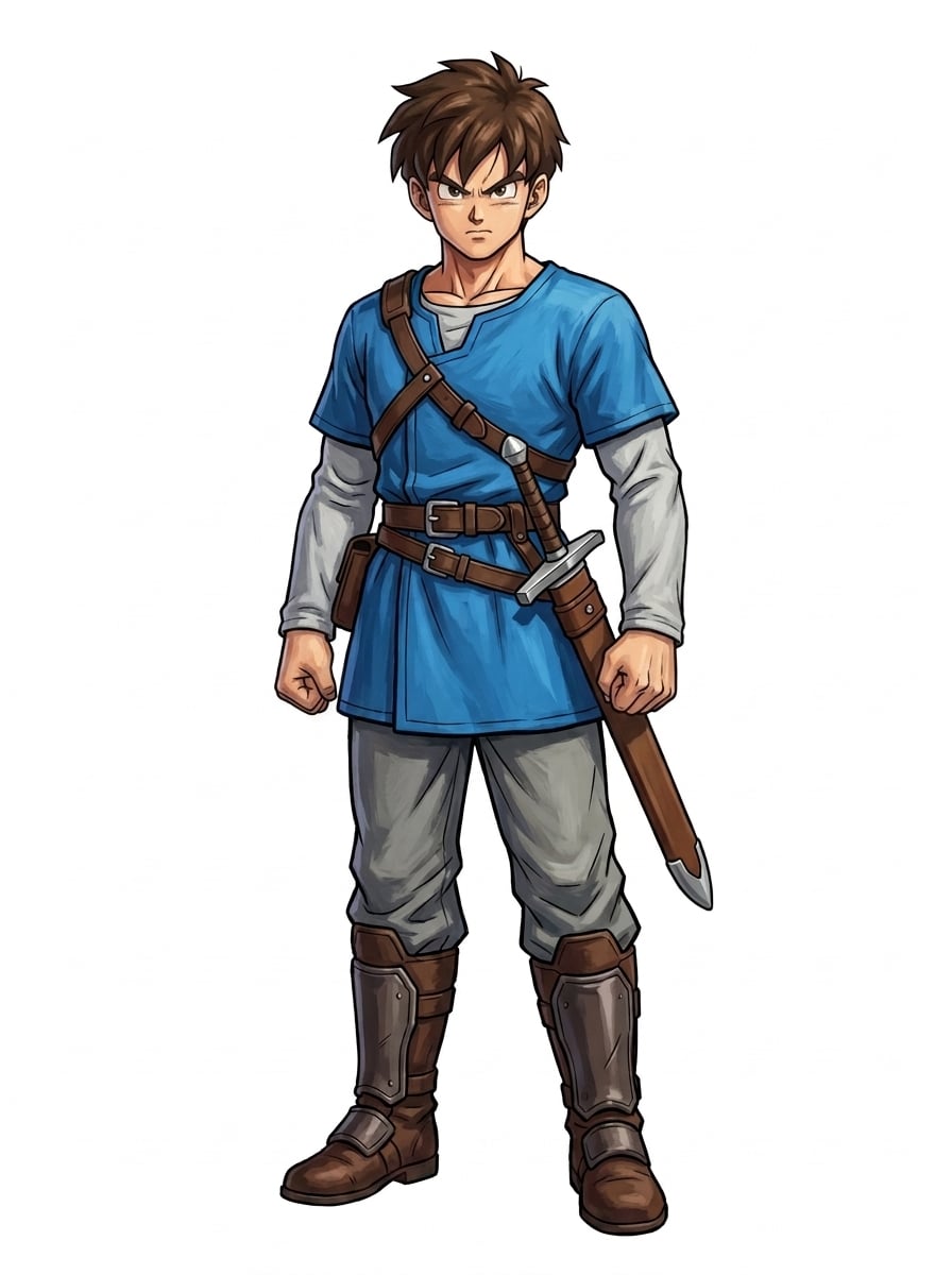 The Hero — determined sprite