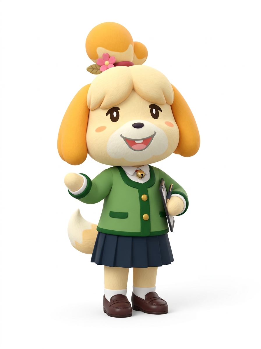 Isabelle — fröhliches Sprite