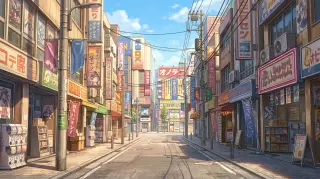 秋叶原街道背景