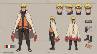 Naruto Uzumaki — design sheet