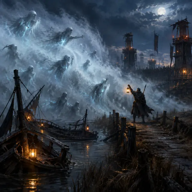 Die Hohlflut — Seufzender-Sumpf-Key-Visual (GPT Image 2)