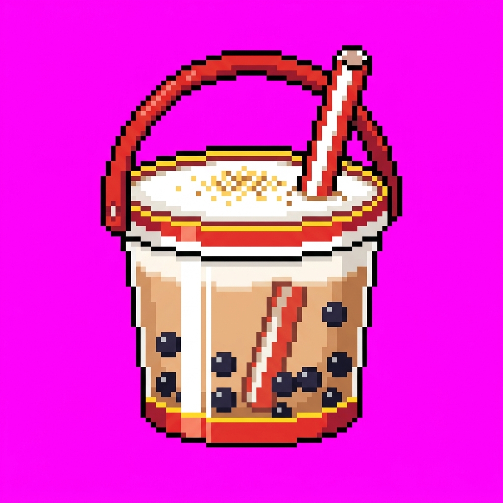 Cubo familiar de té con leche — ficha de artículo
