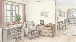 회복기 아파트 배경