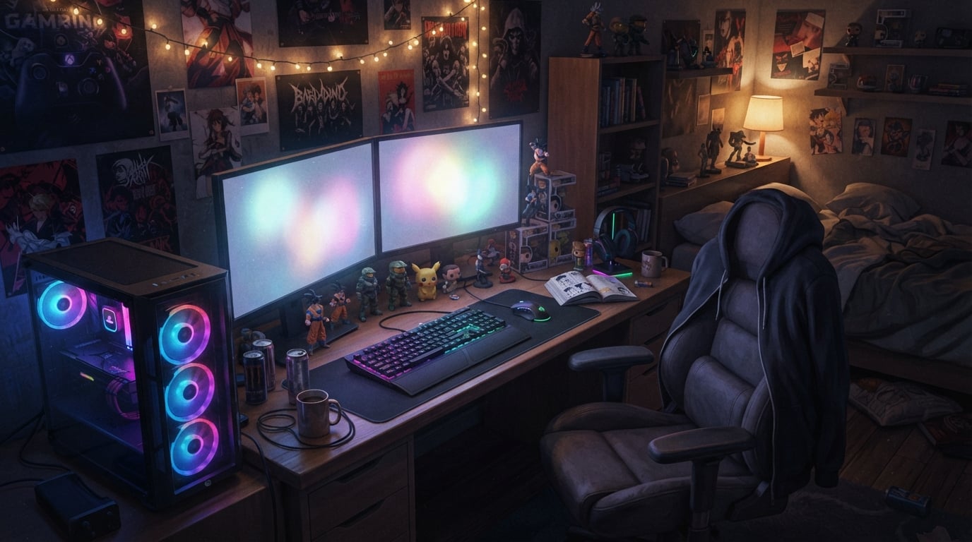 Seed-Referenz – der gemütliche RGB-Gaming-Schreibtisch