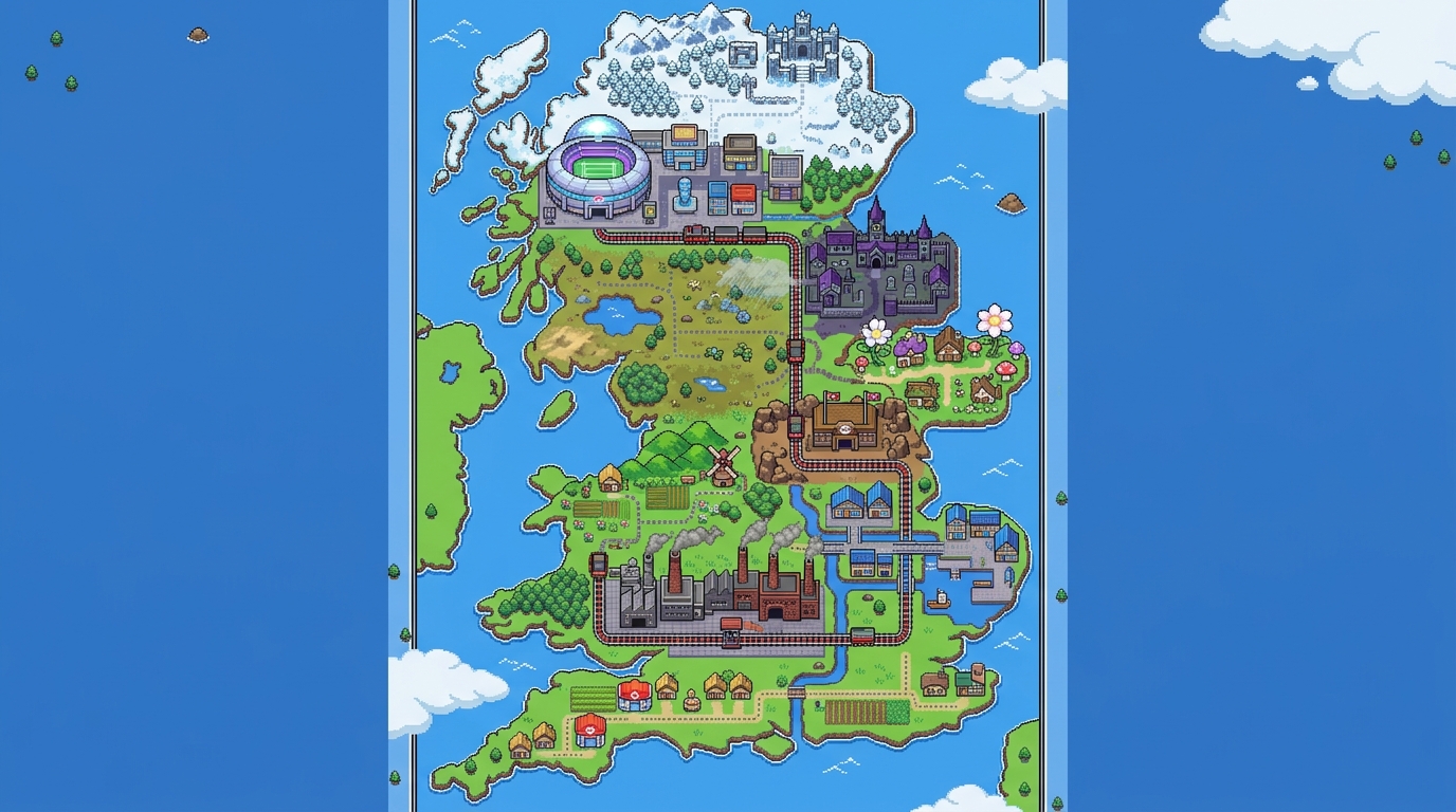 가라르 지방 상세 지도