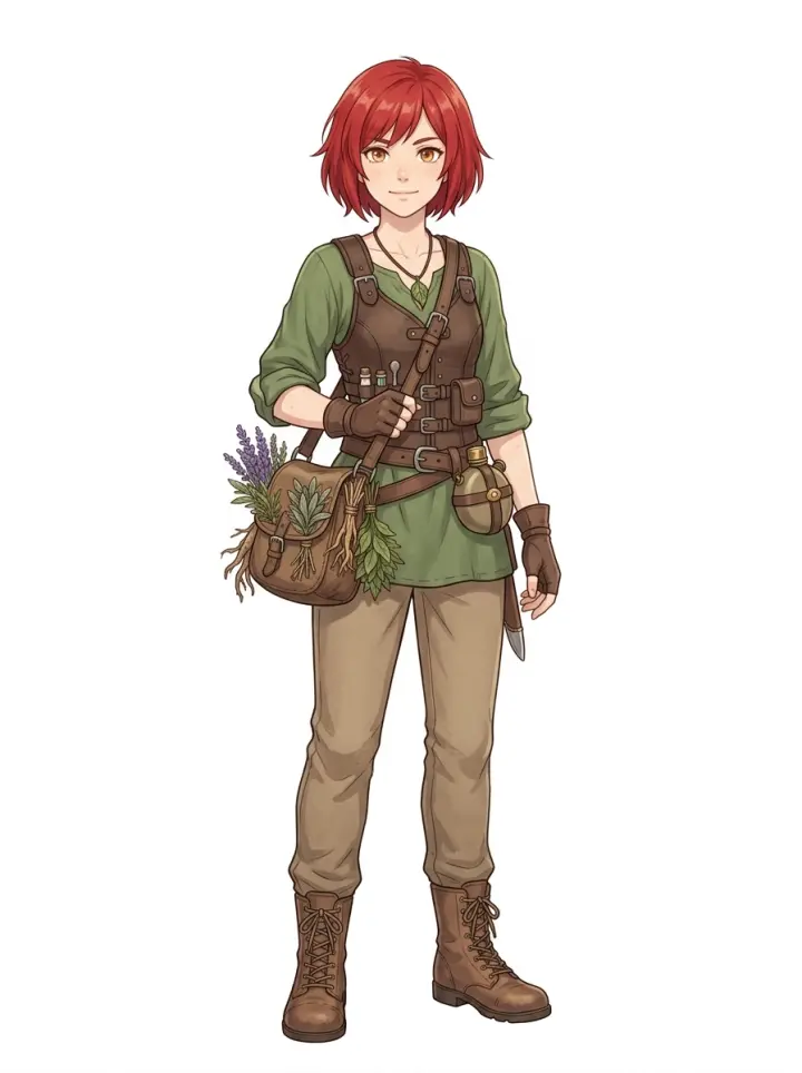 Shirayuki anime portrait — Snow White with the Red Hair