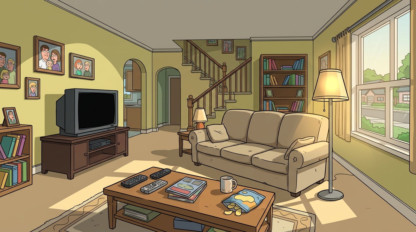 Griffin living room — scene background