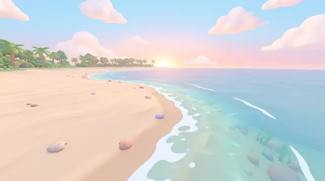 Sunrise Beach Hintergrund bei Tag