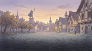 标题画 首都黄昏 背景
