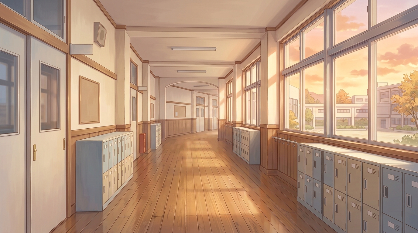 School Corridor — after school