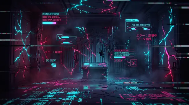 Santuário do Home World — fundo com glitch