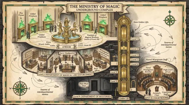 Ministry of Magic — underground complex