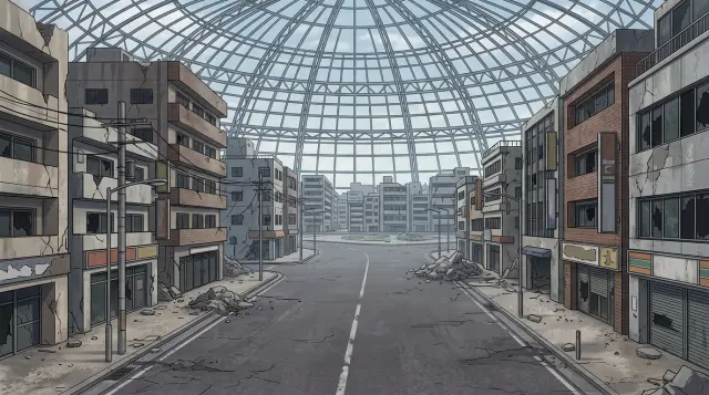 My Hero Academia — central plaza training ground