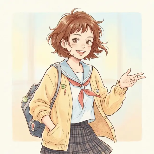 Character art — 宇野奈惠 identity reference