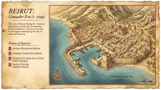 ベイルート — 地図詳細ビュー
