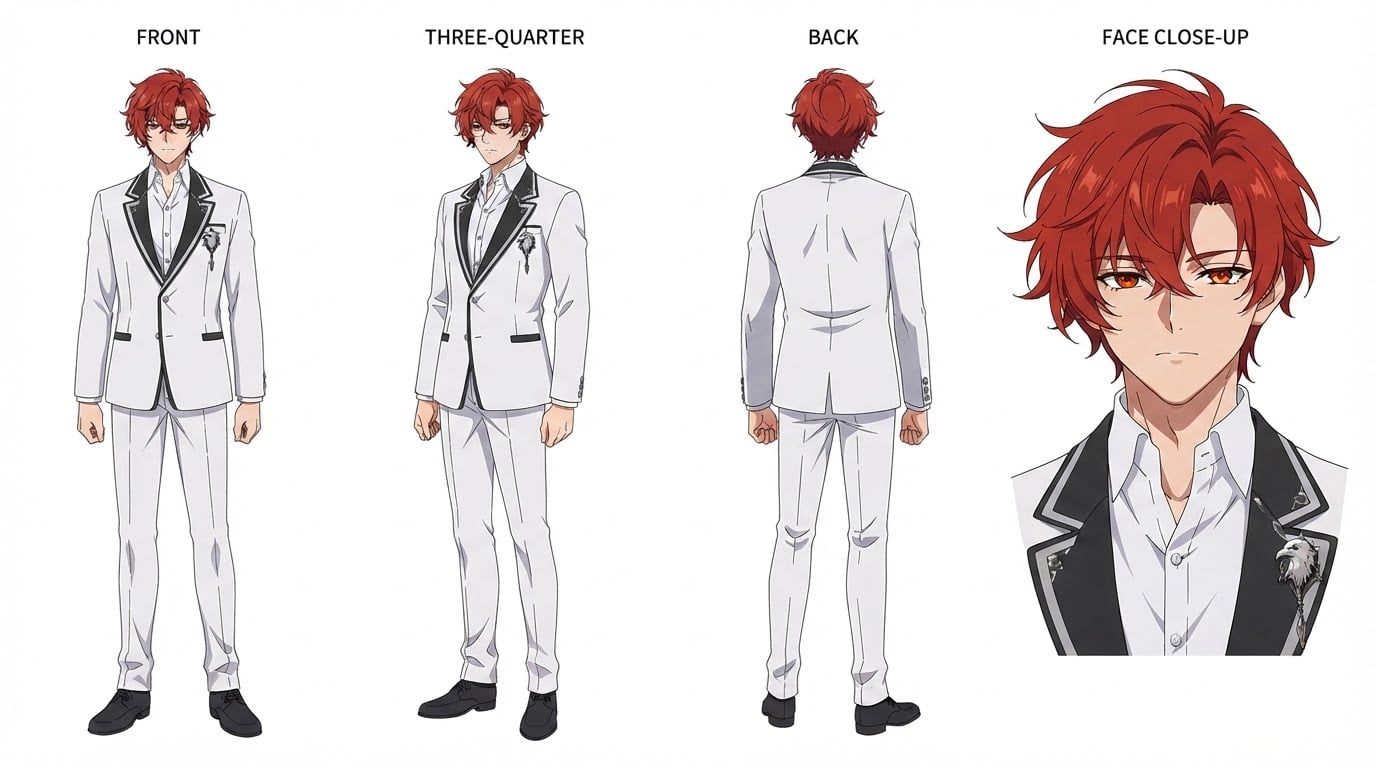 Referenzbild — Charakterbogen von Aiden Burns