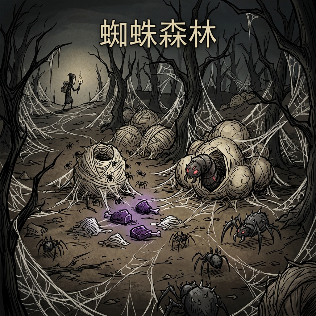 거미 숲 — 씬 배경