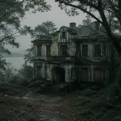 Vila Abandonada na Ilha do Lago Taihu, em Wuxi