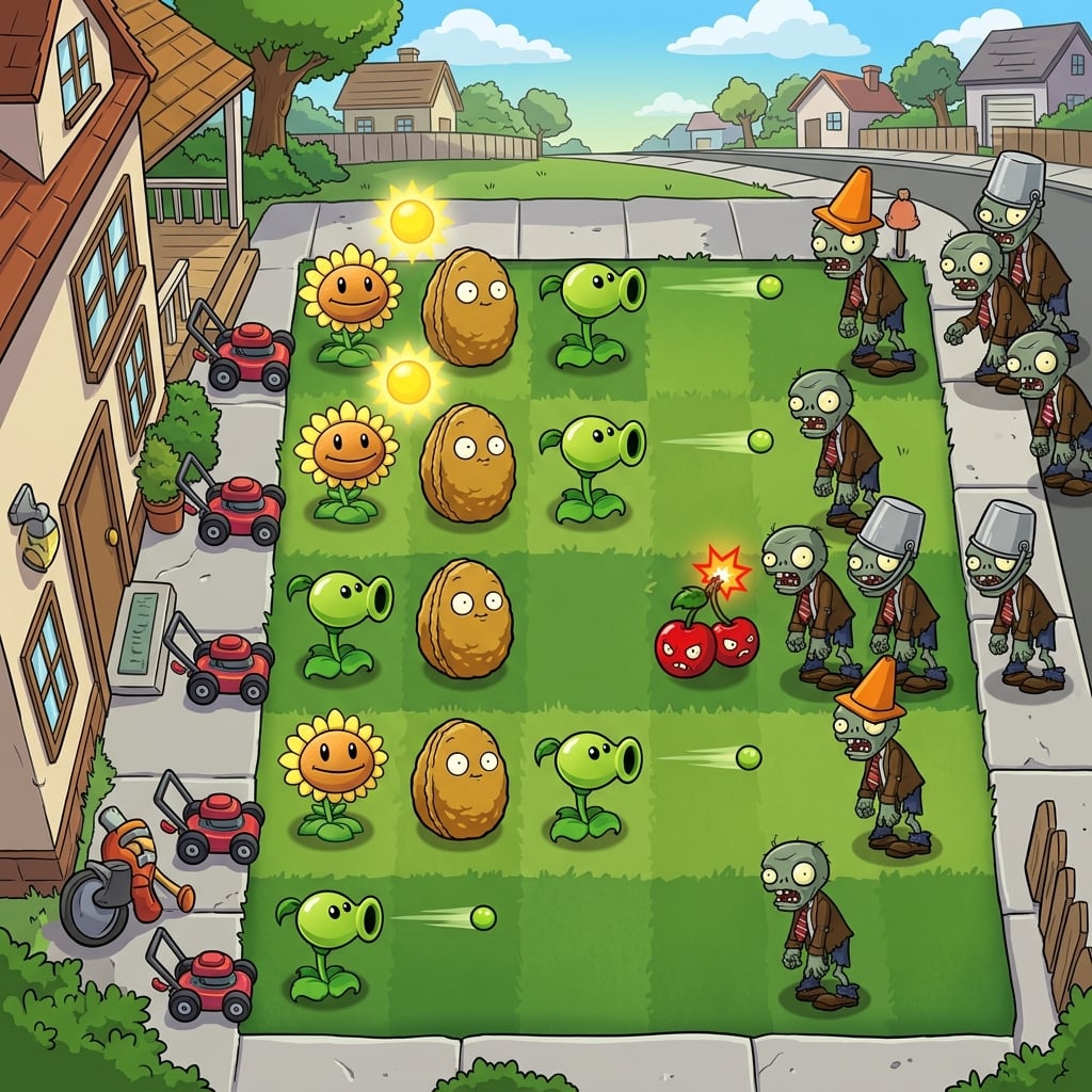 Pflanzen gegen Zombies – Eine interaktive KI-Welt auf Neta Studio