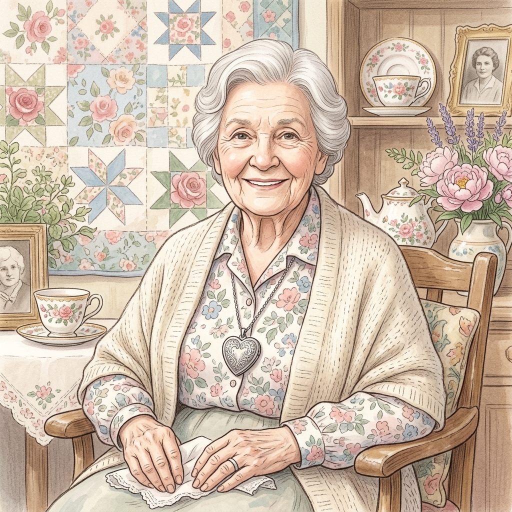 Edith portrait card