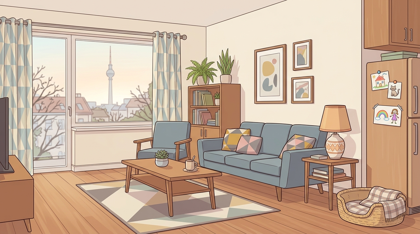 Forger apartment morning background