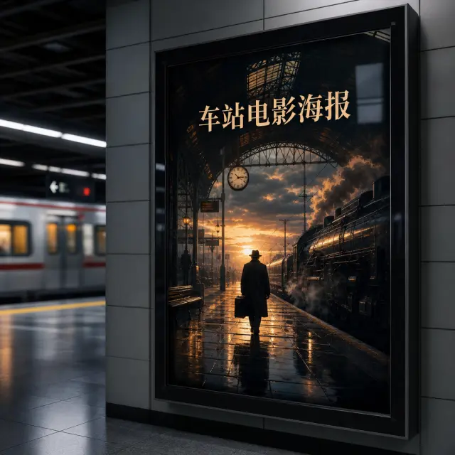 Station Movie Poster — template showcase card