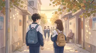 梧桐小巷的黃昏——氛圍預覽