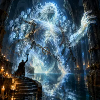 Hollow Vhorune, the Murdered God — Key Visual (GPT Image 2)