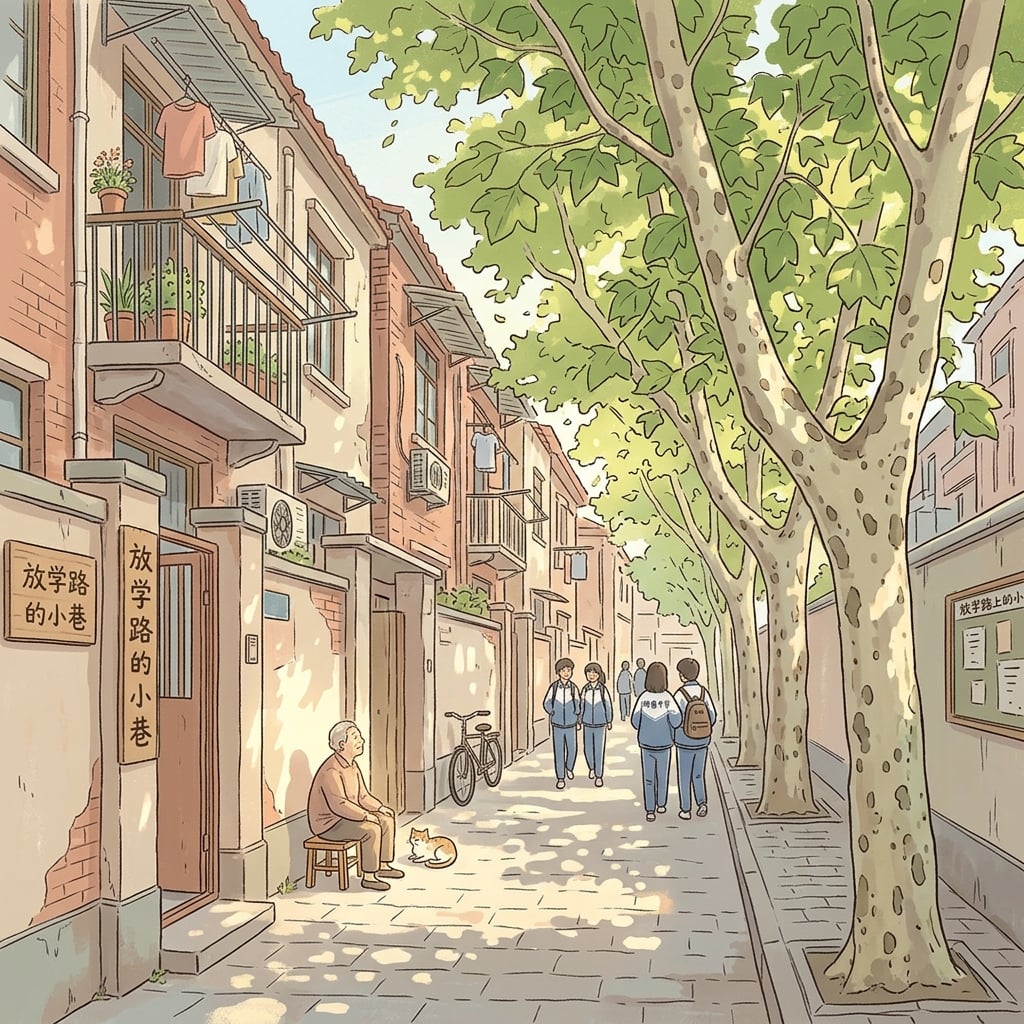하굣길 골목 커버