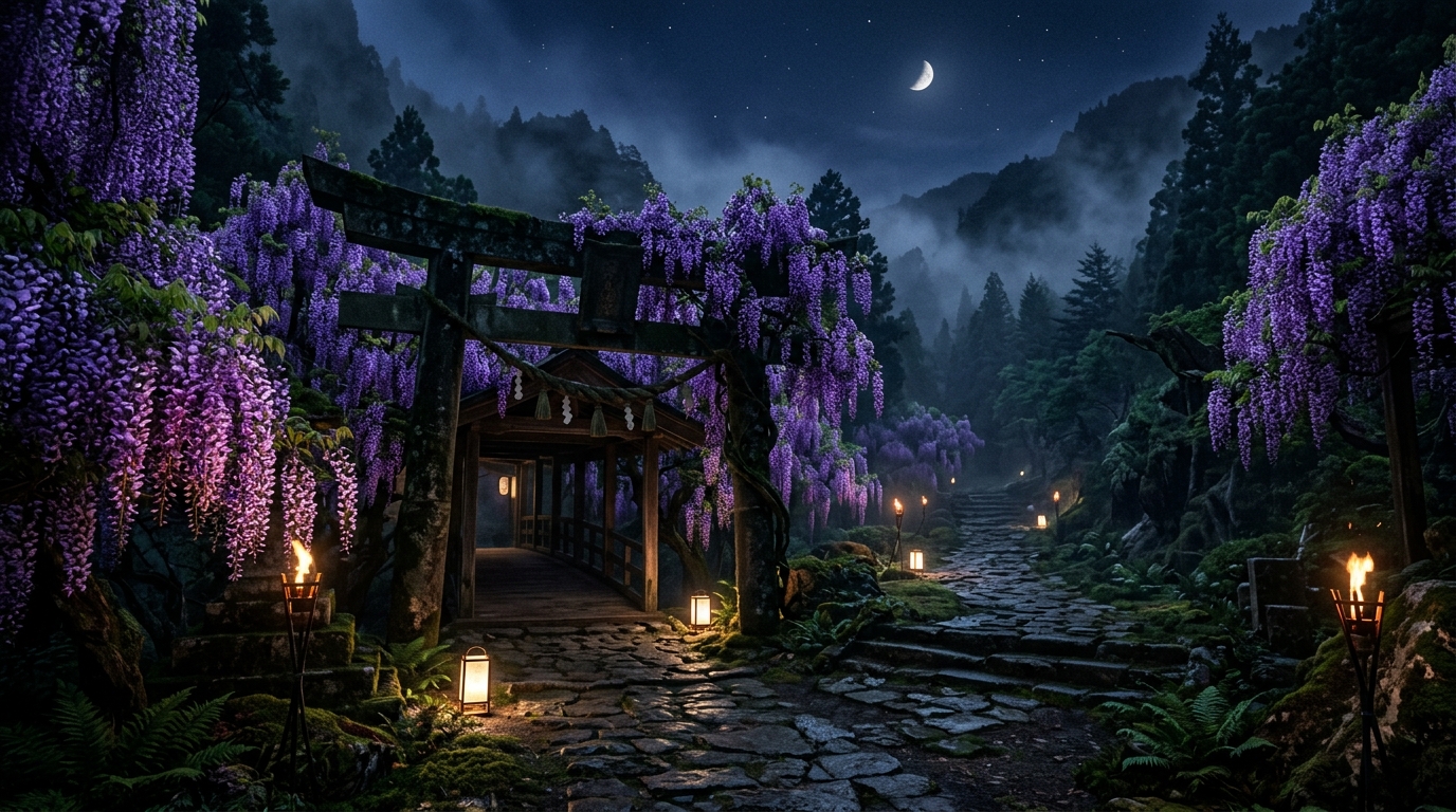 Wisteria Gate background