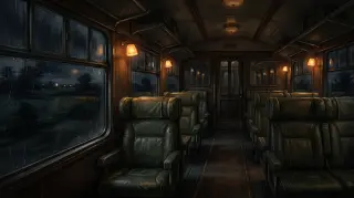南下列車場景背景
