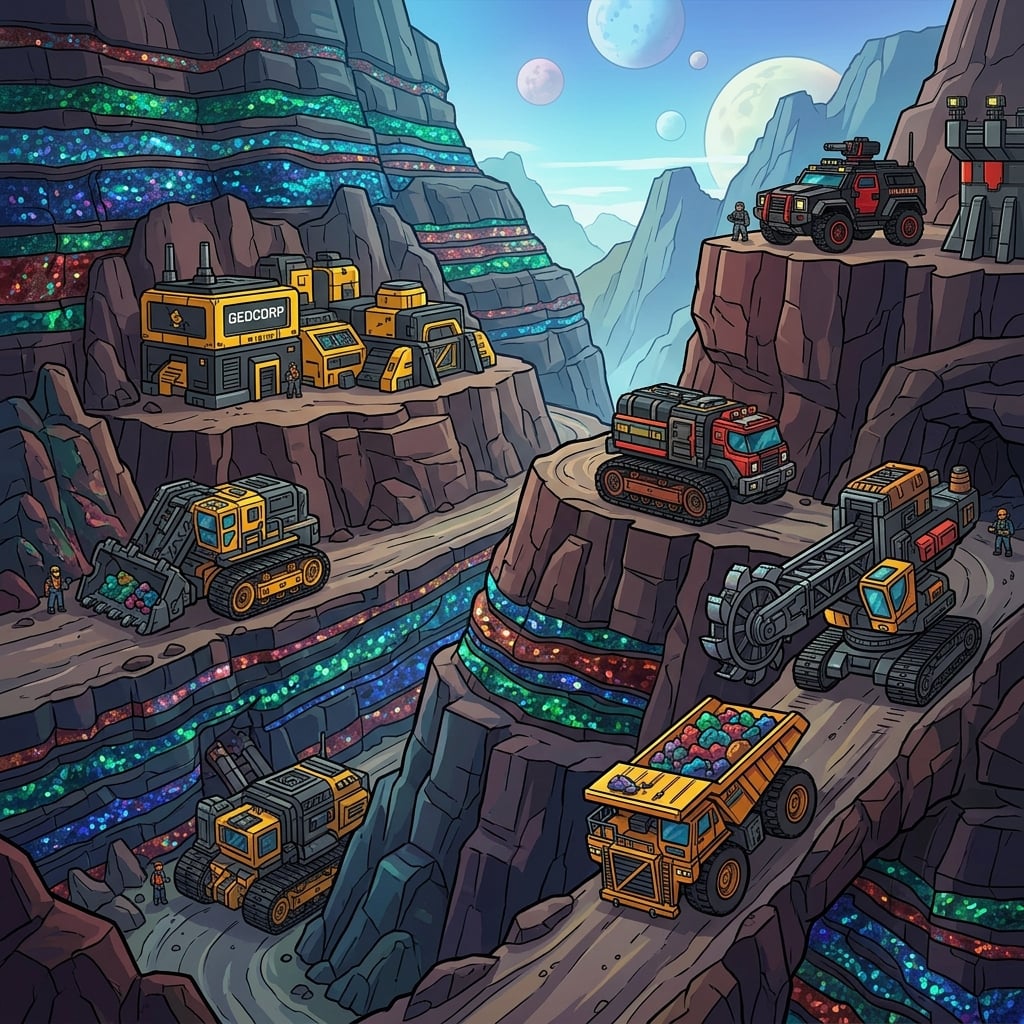 Mountain Ore Belts — world concept art