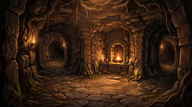 Cenário de fundo do Labirinto Galês