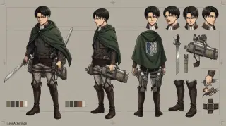 Levi Ackerman — hoja de diseño
