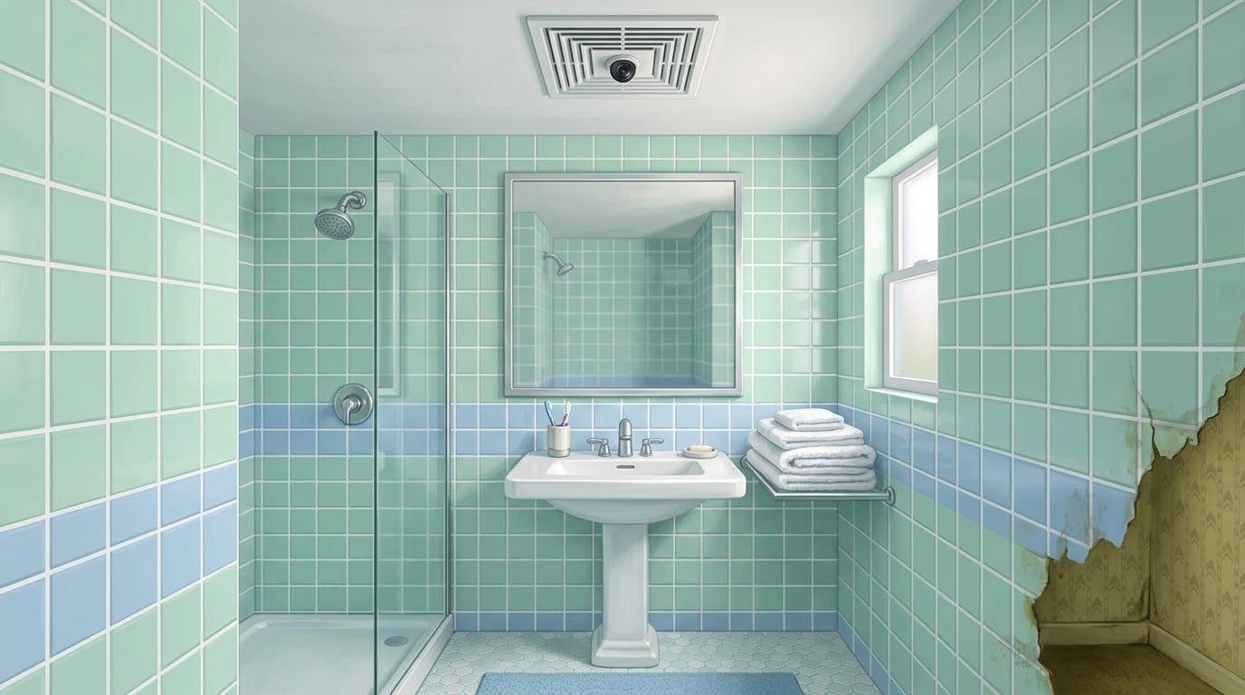 Bathroom scene background