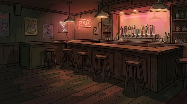 The Drunken Clam — scene background
